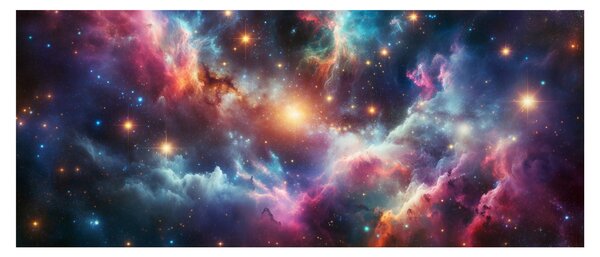 Tablou - Univers întunecat (120x50 cm)