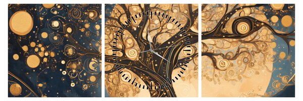 Tablou – Arbore suprarealist (cu ceas) (90x30 cm)