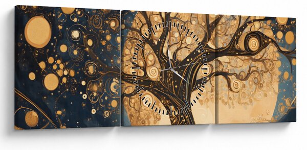 Tablou – Arbore suprarealist (cu ceas) (90x30 cm)