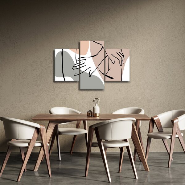 Tablou - Femeie corp linie de artă N⁰2 (90x60 cm)