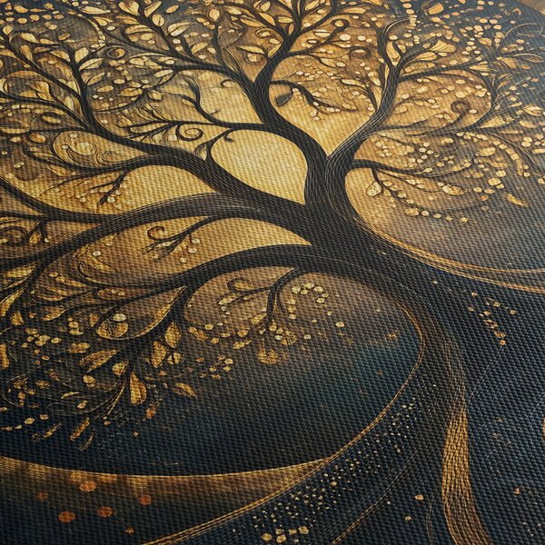 Tablou – Arbore cu aură aurie (90x60 cm)