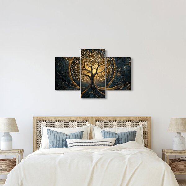 Tablou – Arbore cu aură aurie (90x60 cm)