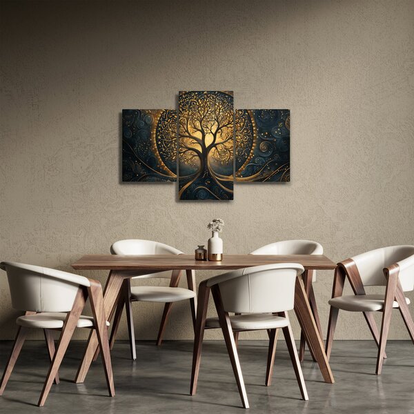 Tablou – Arbore cu aură aurie (90x60 cm)