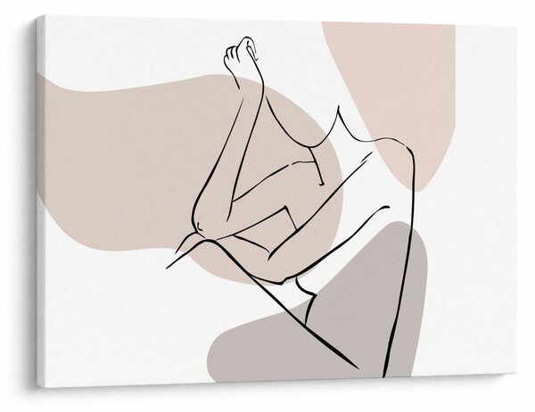 Tablou - Femeie corp linie de artă N⁰1 (70x50 cm)