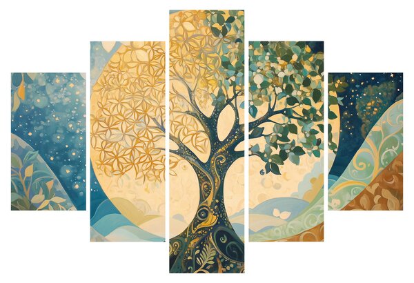 Tablou – Arborele vieții în lună (150x105 cm)