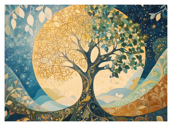 Tablou – Arborele vieții în lună (70x50 cm)