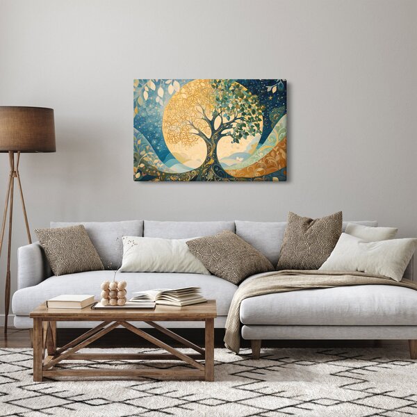 Tablou – Arborele vieții în lună (90x60 cm)