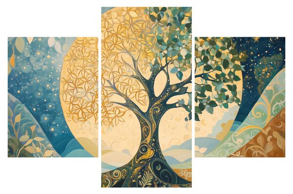 Tablou – Arborele vieții în lună (90x60 cm)