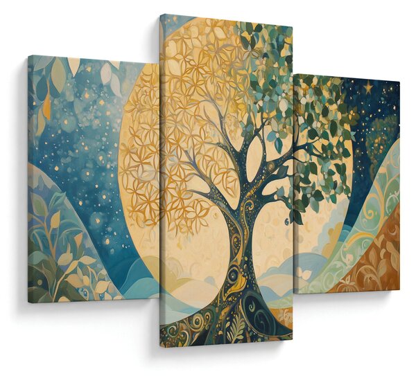 Tablou – Arborele vieții în lună (90x60 cm)