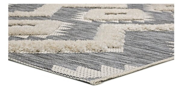 Covor Universal Cheroky Merto, 115 x 170 cm, alb - gri