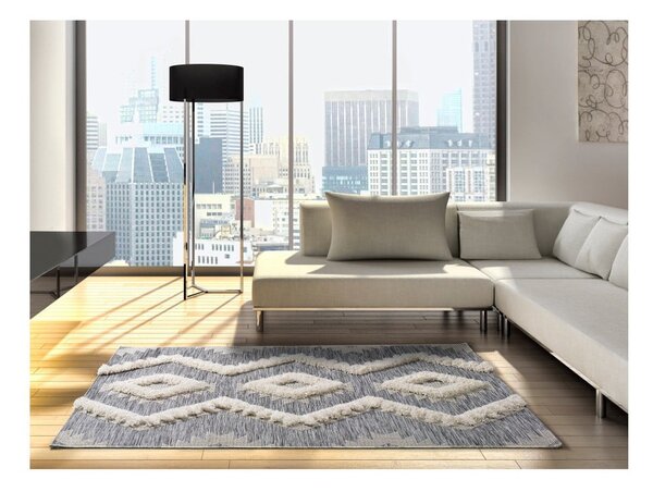 Covor Universal Cheroky Merto, 115 x 170 cm, alb - gri
