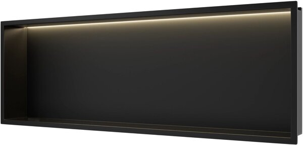 Balneo Wall Box raft de nișă 90 cm negru B0101020109-3