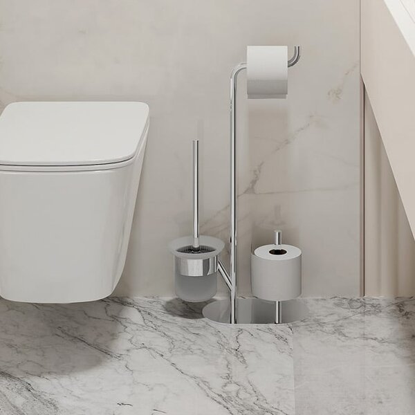 Deante Silia suport cu perie wc crom ADI0732