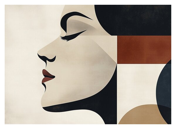 Tablou - Femeie din profil (70x50 cm)