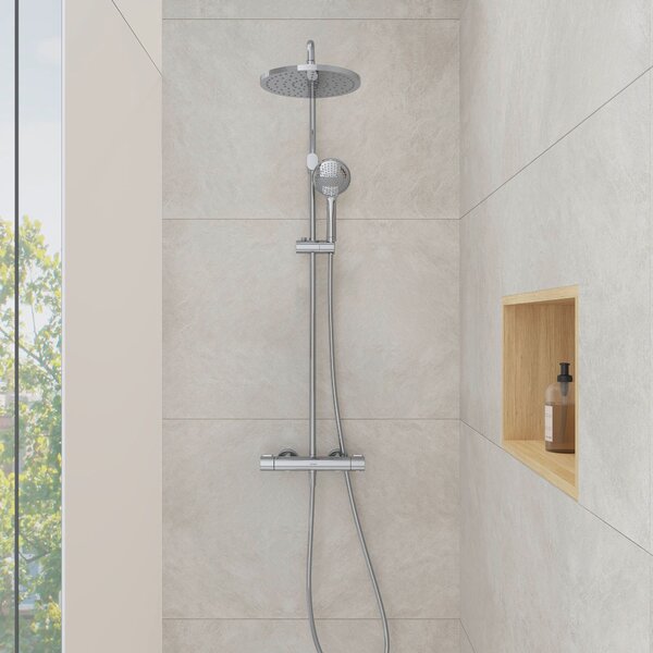 Duravit Shower Systems set de duș perete cu termostat crom TH4282008010