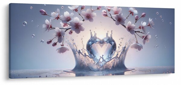 Tablou - Inimă de diamant (120x50 cm)