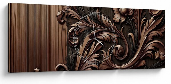Tablou - Model din lemn (cu ceas) (90x30 cm)