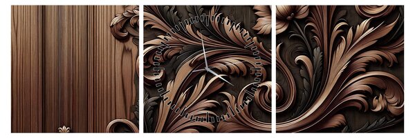 Tablou - Model din lemn (cu ceas) (90x30 cm)