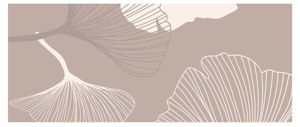 Tablou - Frunze bej N⁰1 (120x50 cm)