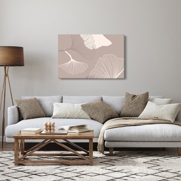 Tablou - Frunze bej N⁰1 (90x60 cm)
