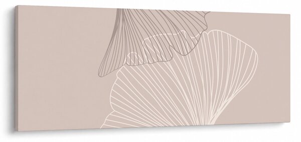 Tablou - Frunze bej N⁰2 (120x50 cm)