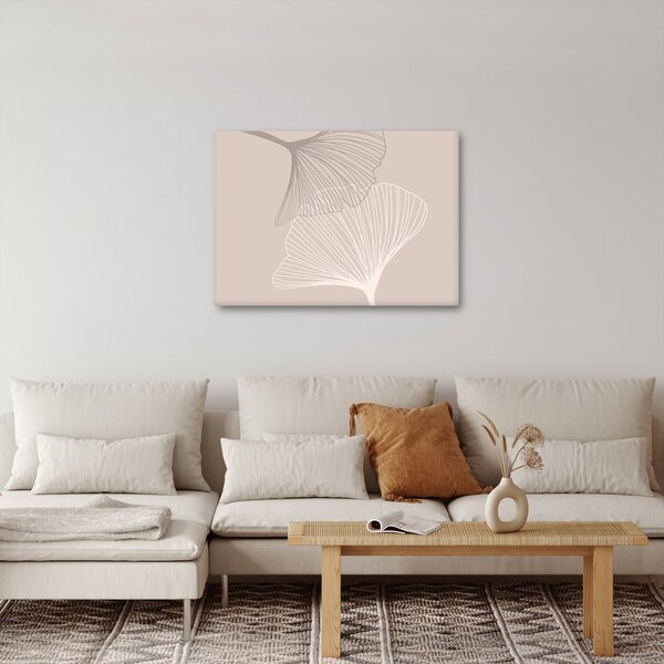 Tablou - Frunze bej N⁰2 (70x50 cm)