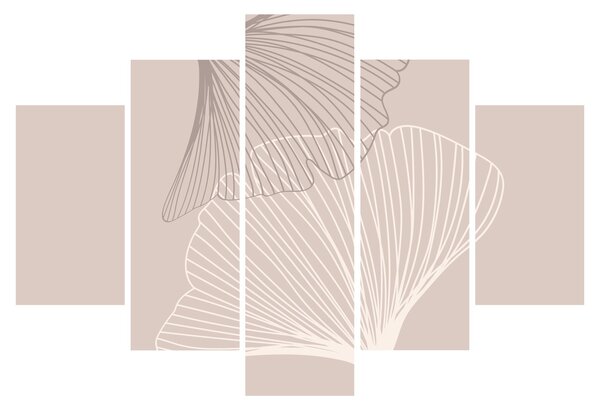 Tablou - Frunze bej N⁰2 (150x105 cm)