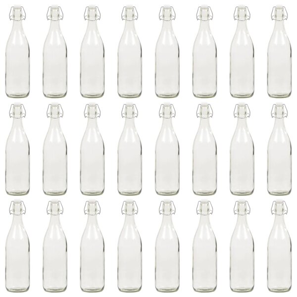Sticlă cu dop ermetic, 24 buc., 1 L