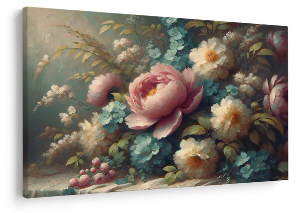 Tablou - Natură moartă cu flori - pictură (90x60 cm)