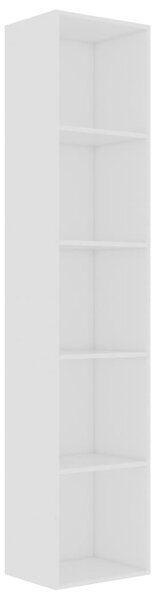 Bibliotecă, alb, 40x30x189 cm, PAL