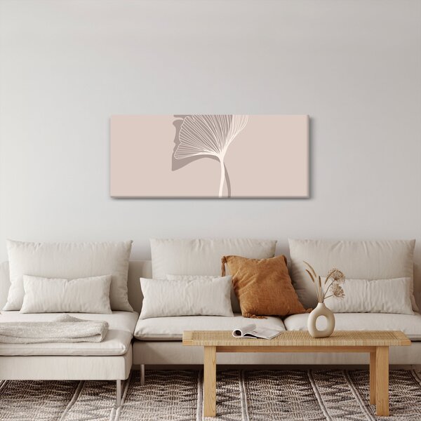 Tablou - Frunze bej N⁰4 (120x50 cm)