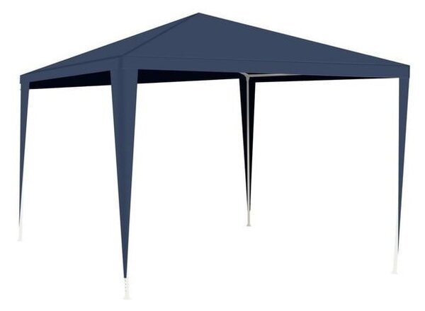 Pavilion gradina, 3x3x2,5 m, cu 2 pereti laterali, albastru