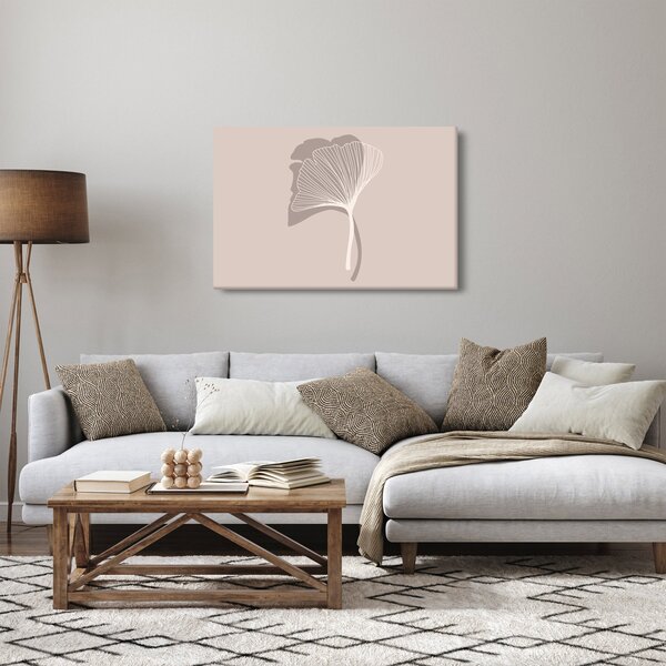 Tablou - Frunze bej N⁰4 (90x60 cm)
