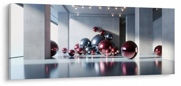Tablou - Spațiu 3D cu bile II. (120x50 cm)