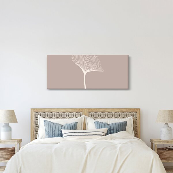 Tablou - Frunze bej N⁰5 (120x50 cm)
