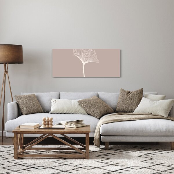 Tablou - Frunze bej N⁰5 (120x50 cm)