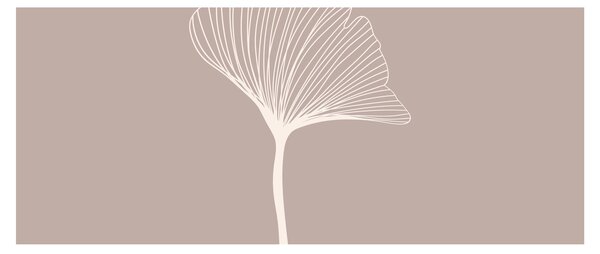 Tablou - Frunze bej N⁰5 (120x50 cm)