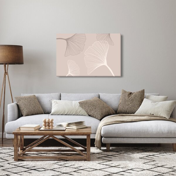 Tablou - Frunze bej N⁰6 (90x60 cm)