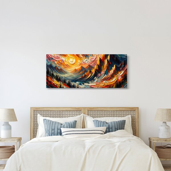 Tablou - Munte acoperit de soare (120x50 cm)