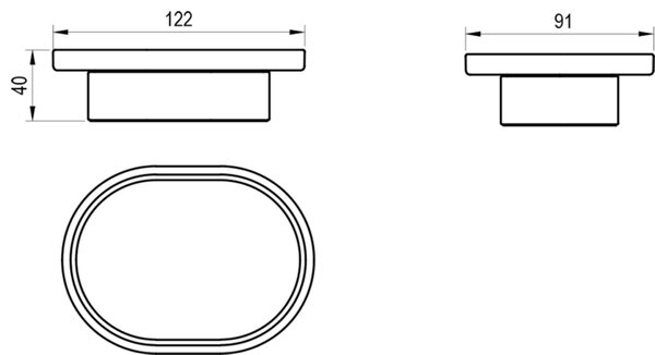 Ravak Chrome II săpunieră stativ crom X07P1363