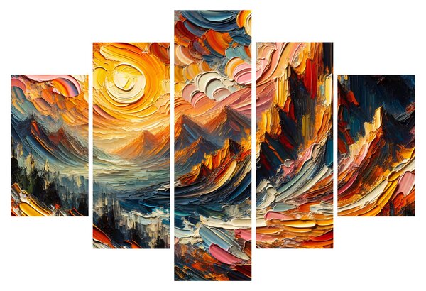 Tablou - Munte acoperit de soare (150x105 cm)