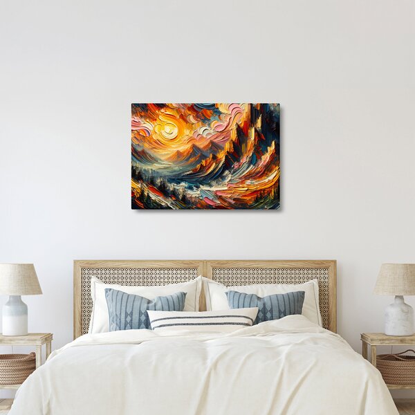 Tablou - Munte acoperit de soare (70x50 cm)