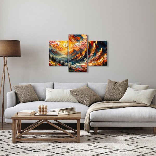 Tablou - Munte acoperit de soare (90x60 cm)