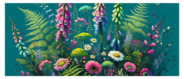 Tablou - Flori de câmp (120x50 cm)