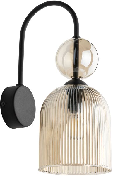 TK Lighting Sophia Cognac lampă de perete 1x10 W negru-maro 11140