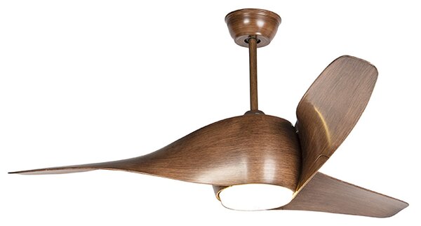 Ventilator de tavan din lemn inclusiv LED cu telecomandă - Sirocco 50