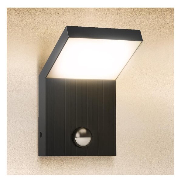 Brilagi - Aplică LED de exterior cu senzor RIANO, 8W, 230V, antracit