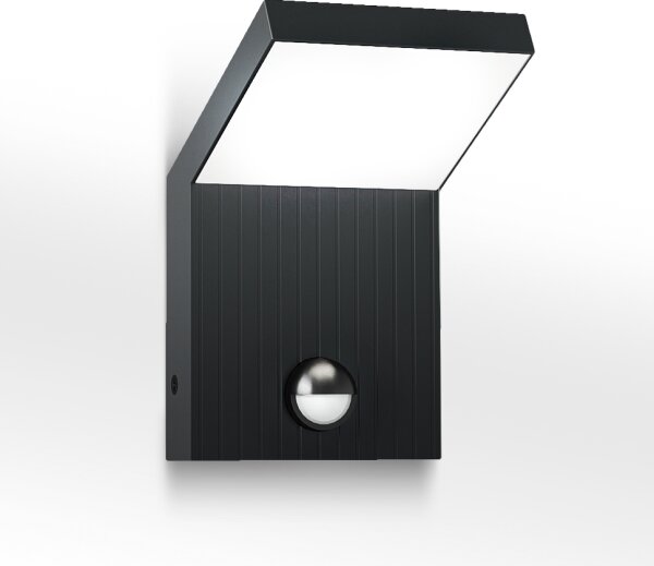 Brilagi - Aplică LED de exterior cu senzor RIANO, 8W, 230V, antracit