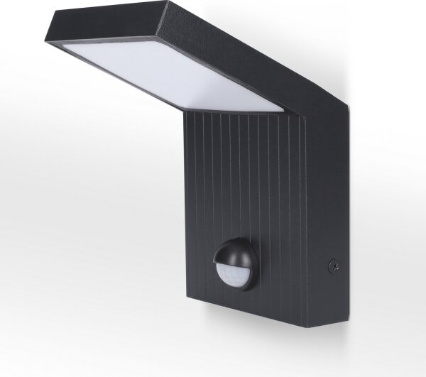 Brilagi - Aplică LED de exterior cu senzor RIANO, 8W, 230V, antracit