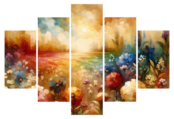 Tablou - Pajiște colorată (150x105 cm)
